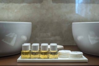 Junior Suite, Balcony, City View | Bathroom amenities | Shower, rainfall showerhead, free toiletries, hair dryer