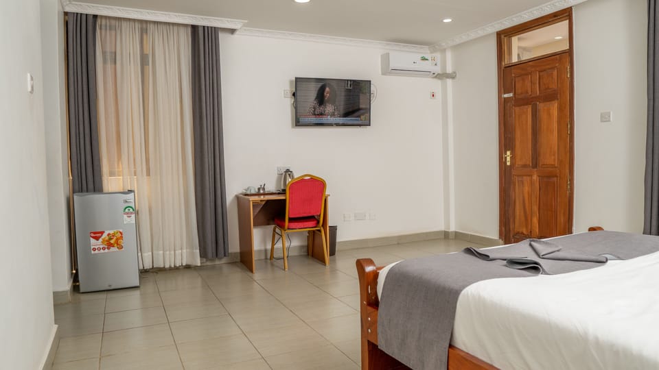 Premium bedding, memory foam beds, desk, free WiFi
