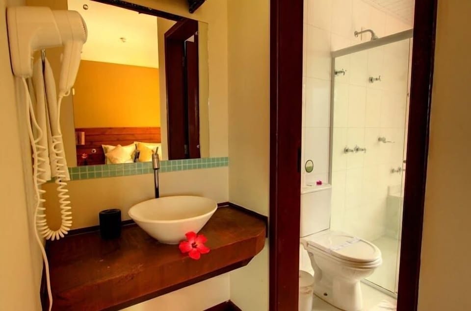 Luxury Suite | Bathroom | Shower, hair dryer, soap, toilet paper
