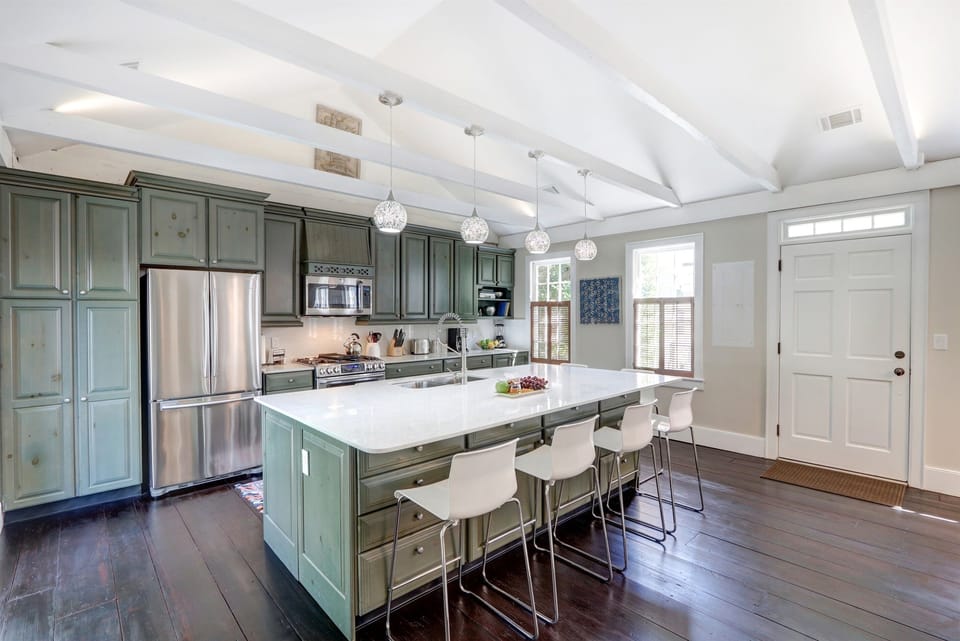 Large fully equipped kitchen