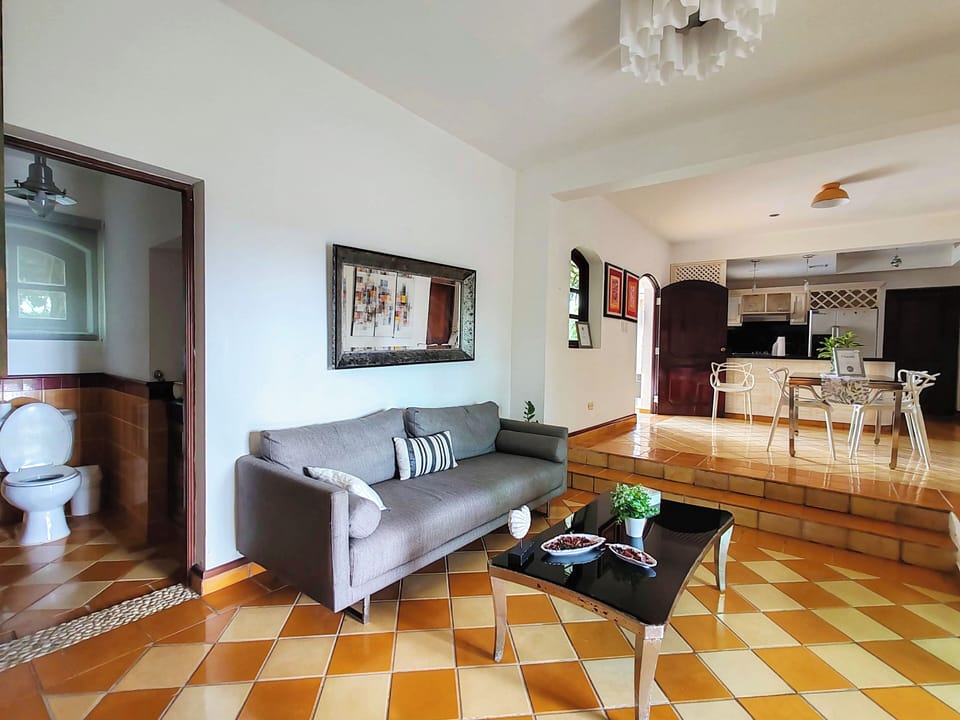 Living and dining areas on apt # 2