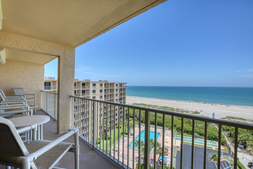 Beautiful oceanfront balcony