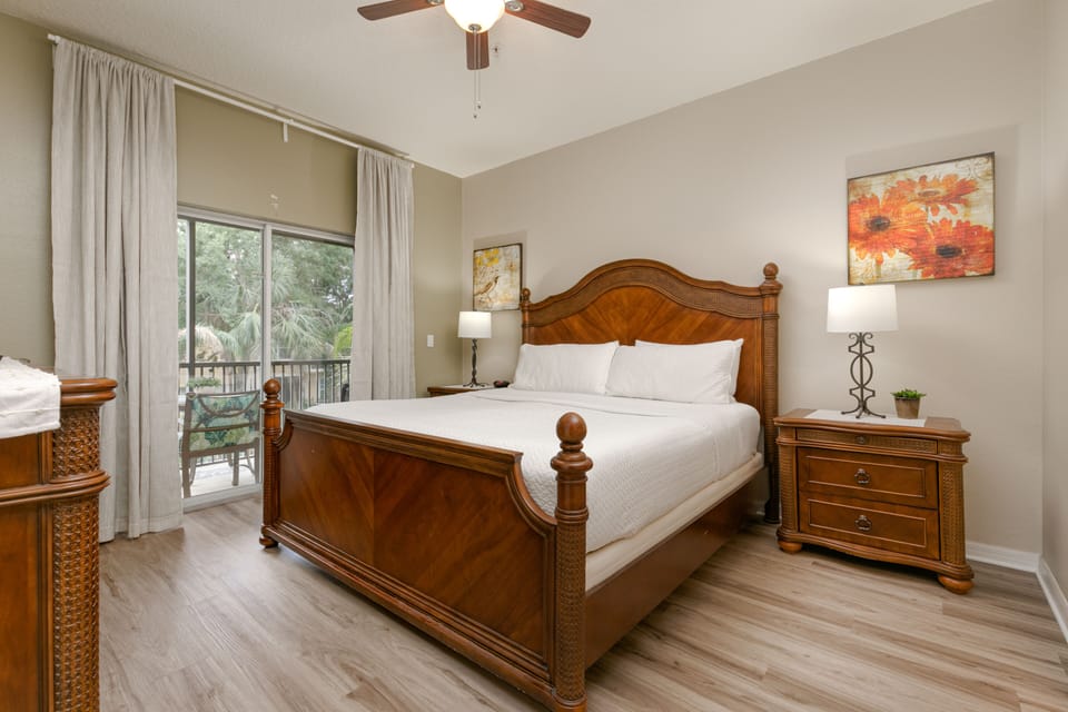 Luxurious suite with a king-size bed