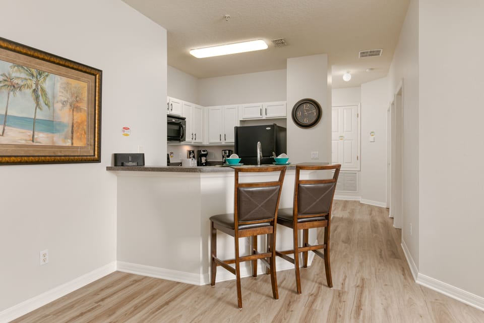 Cozy kitchen nook, featuring a table for two