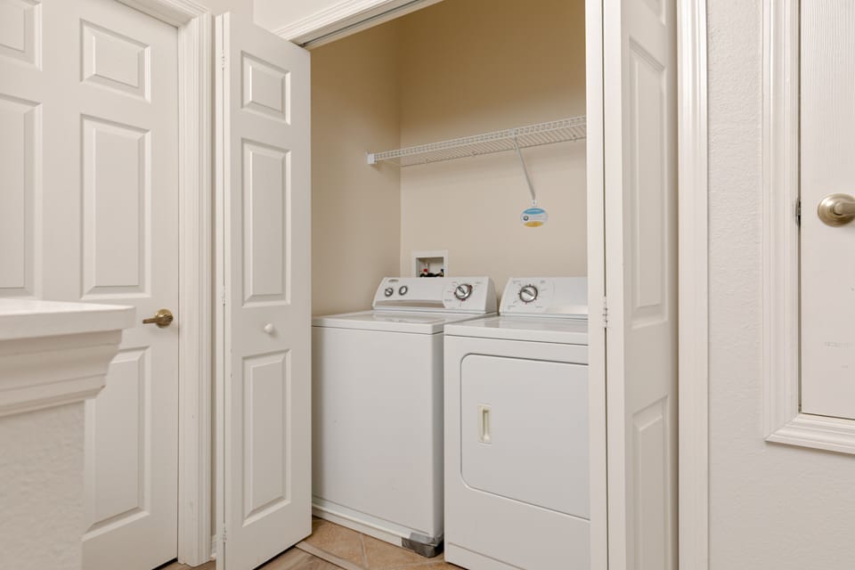 Take advantage of the convenient laundry facilities
