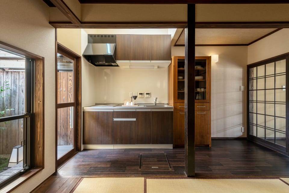 Holiday Rentals | Private kitchen | Full-size fridge, microwave, stovetop, coffee/tea maker