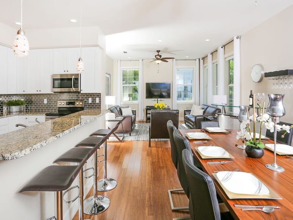 Tons of natural light in this open concept living area