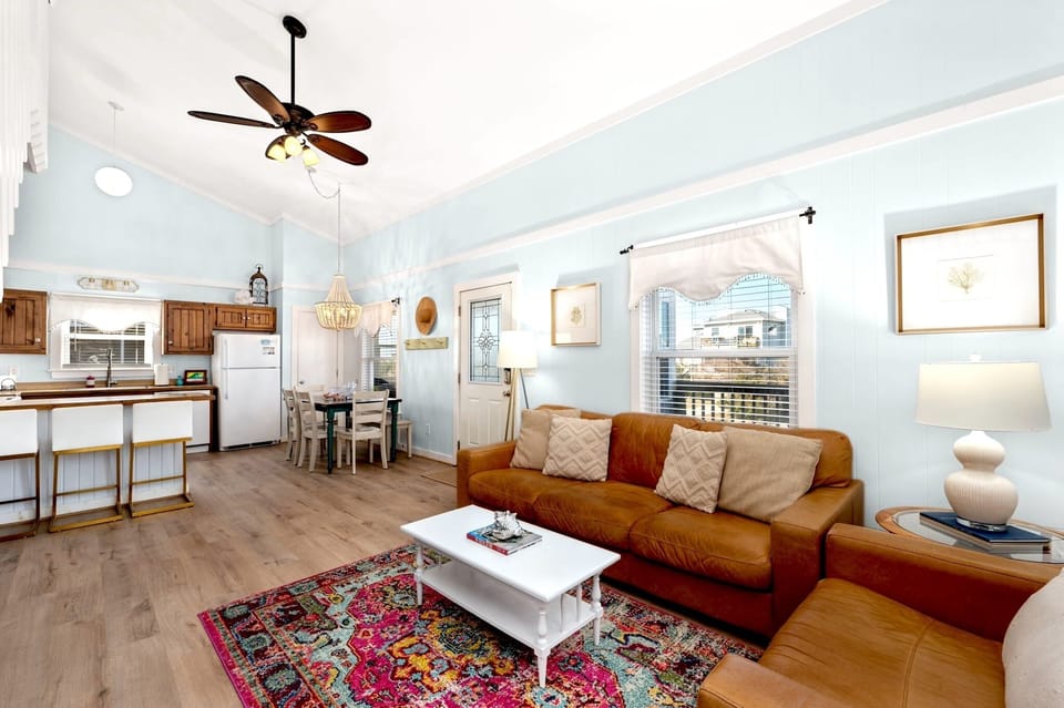 Living room and kitchen