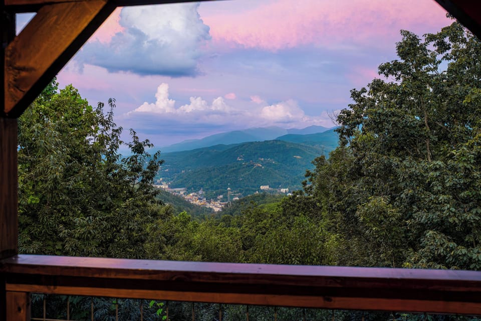 Views of the Smoky Mountains and downtown Gatlinburg!