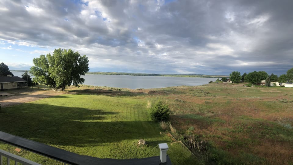 Lake view from house