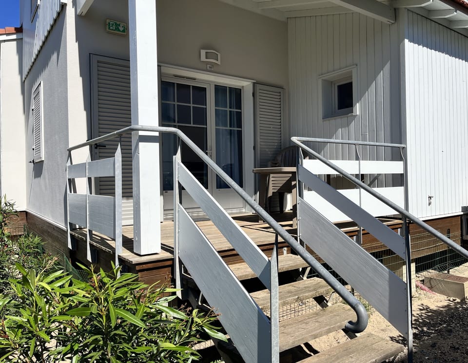 This balcony catches the sea breeze after a day on the 10km stretch of sand.