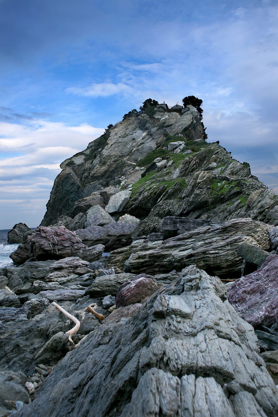 Outdoor rock climbing