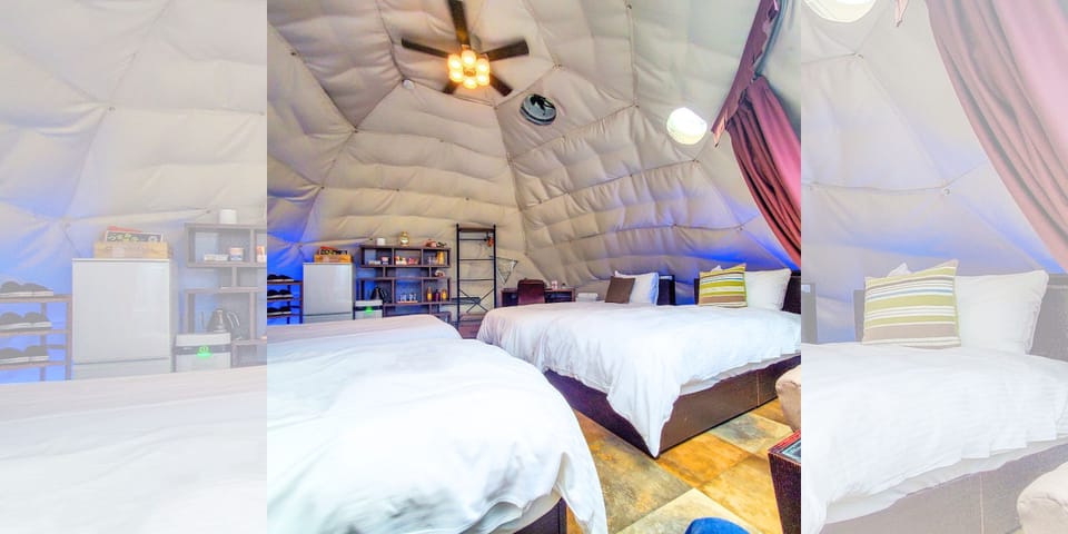 Glamping (with open-air bath) | WiFi (free), bed sheets