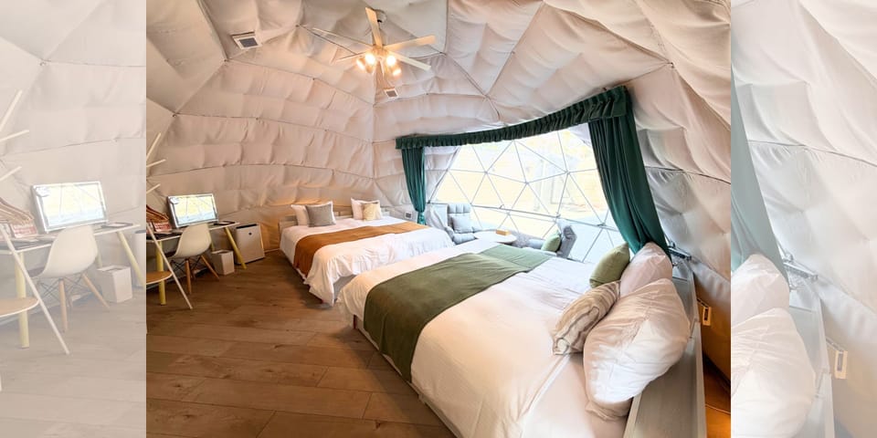 Glamping (with Open Air Bath, Tent sauna) | WiFi (free), bed sheets
