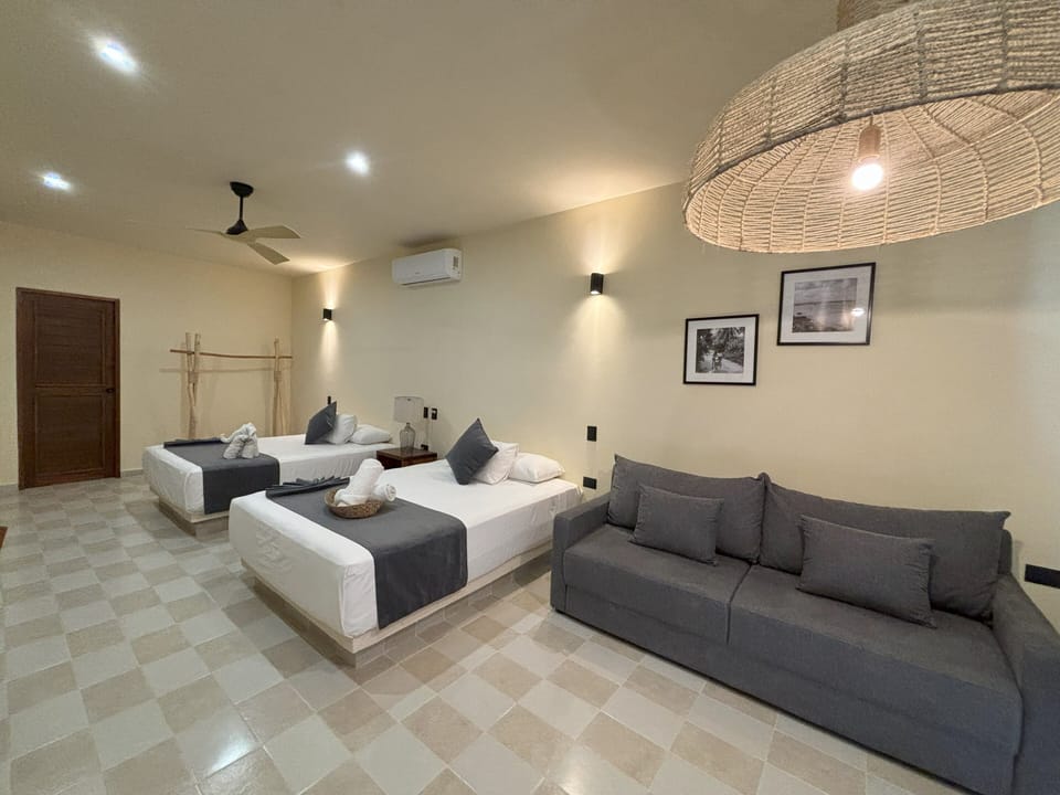 Junior Room, 2 Double Beds | Individually decorated, individually furnished, desk