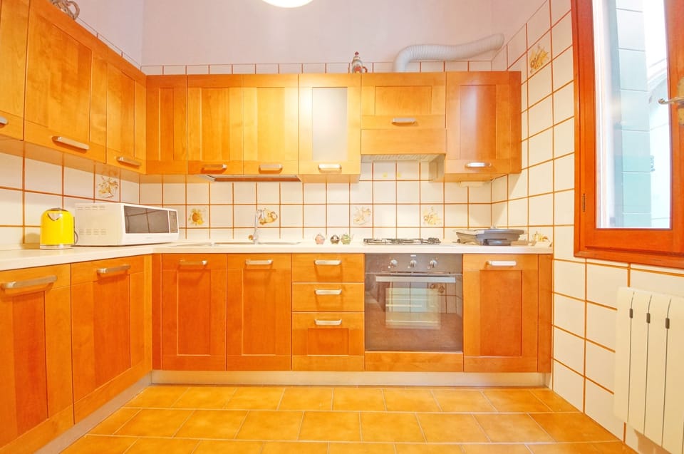 Apartment | Private kitchen | Full-size fridge, microwave, oven, stovetop