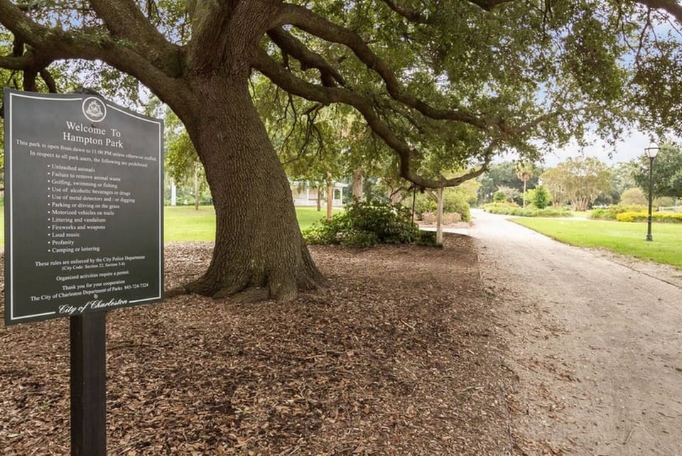 Hampton park is just steps away from the house! 