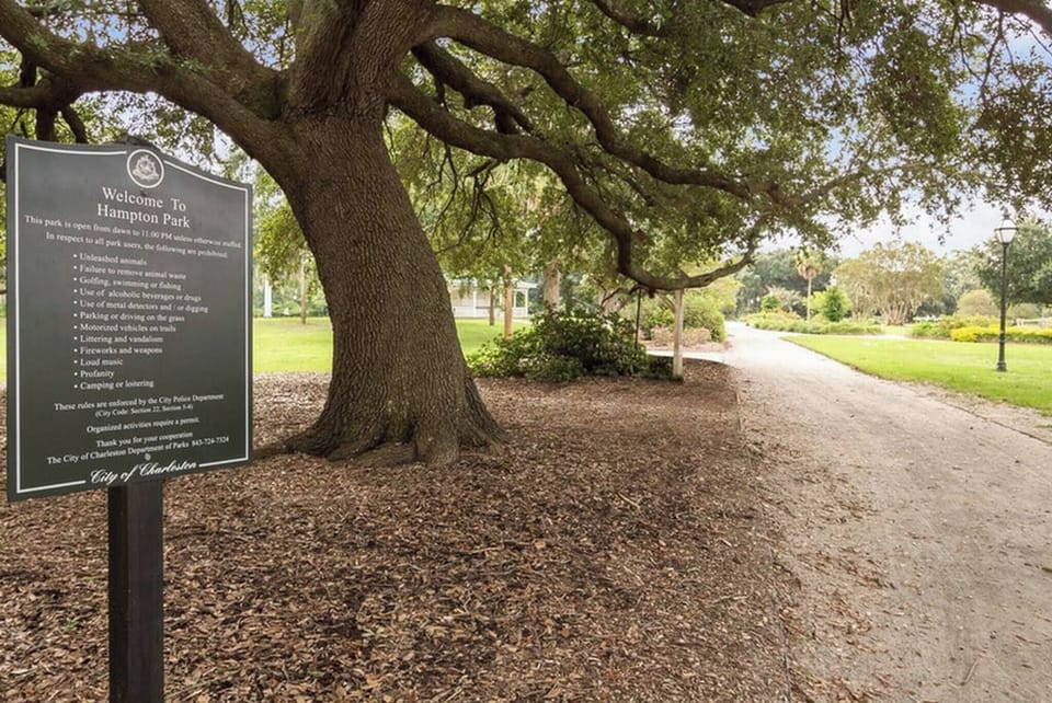 Hampton park is just steps away from the house! 