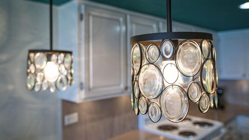 Modern Lighting Over The Bar