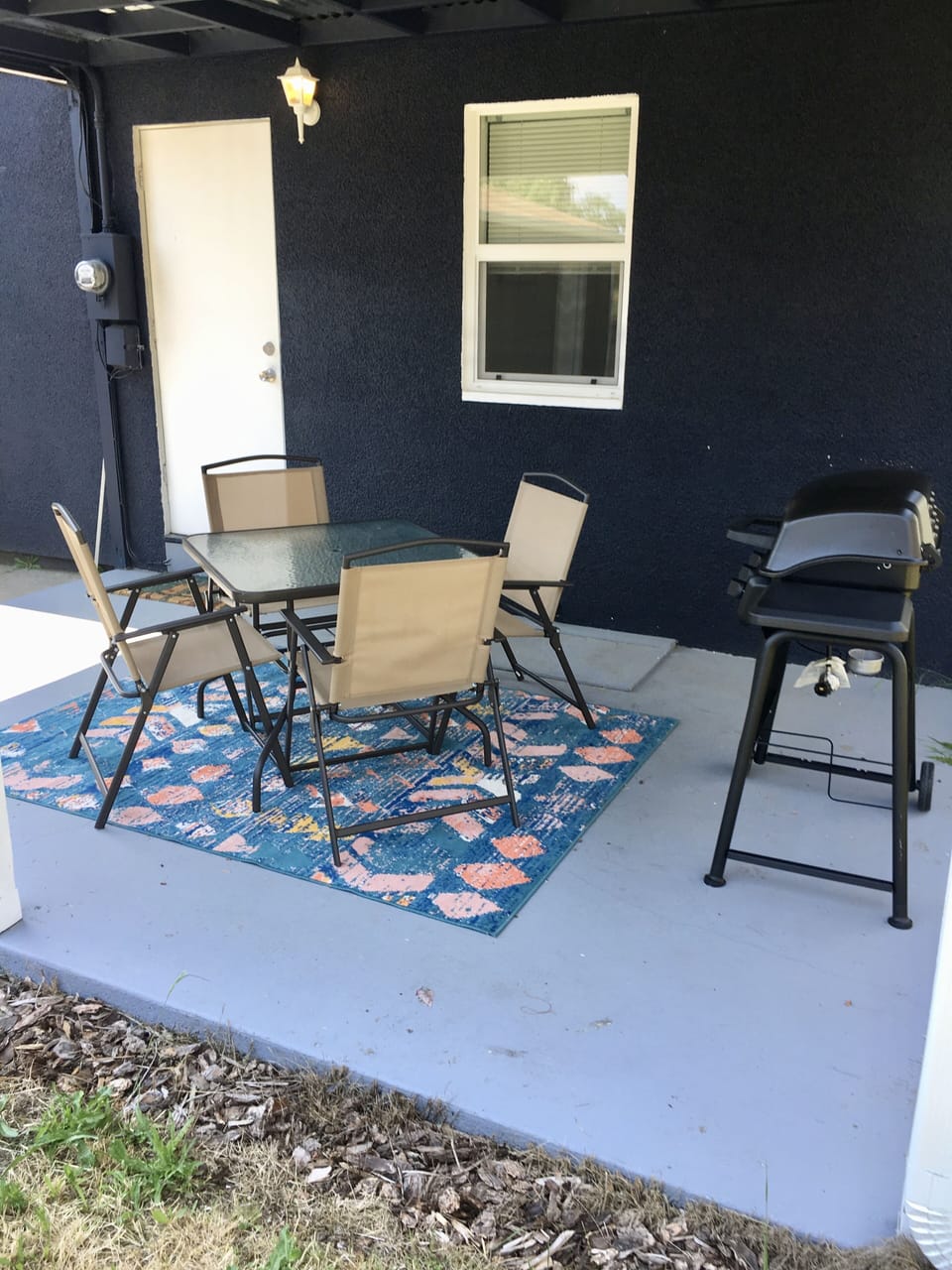 Outside area-- BBQ and patio set for your use!