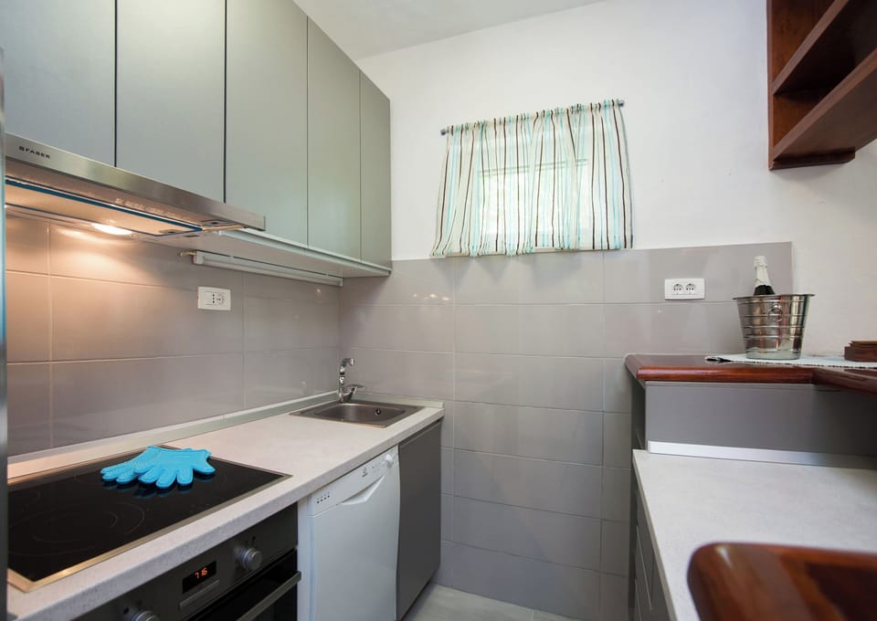 Villa | Private kitchen | Fridge, oven, stovetop, dishwasher
