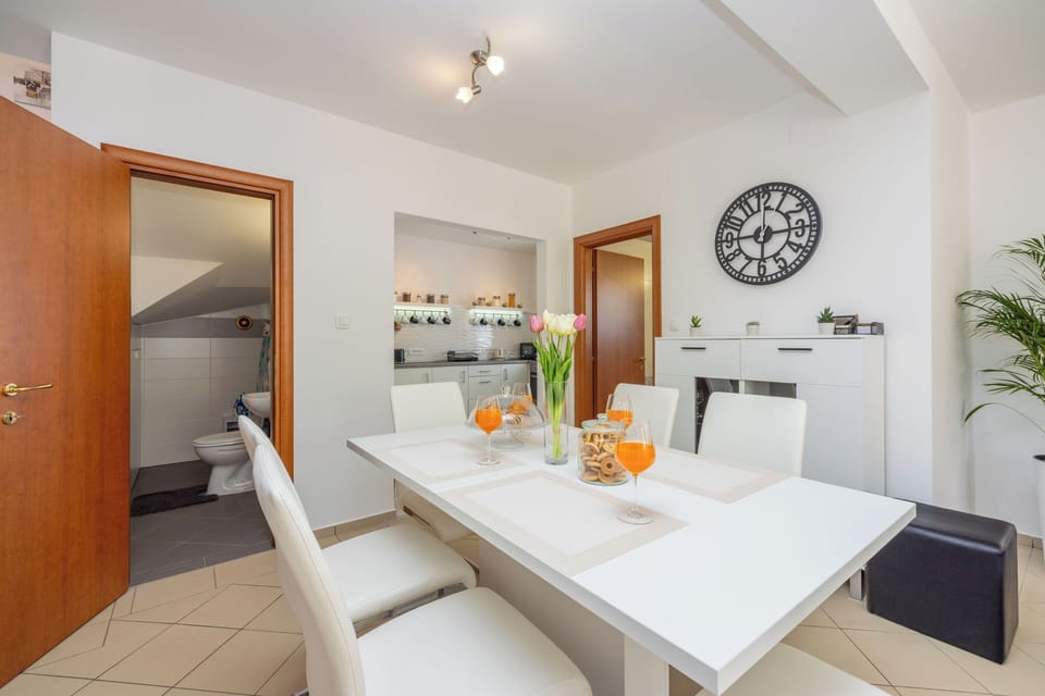 Villa | Private kitchen | Espresso maker, fridge, microwave, oven
