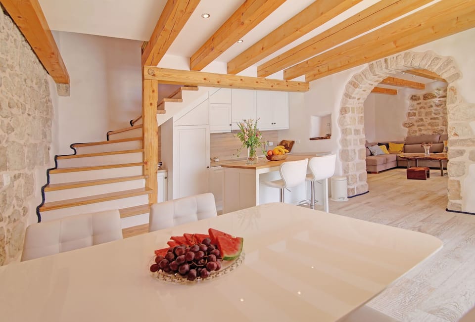 Villa | Private kitchen | Fridge, oven, stovetop, dishwasher
