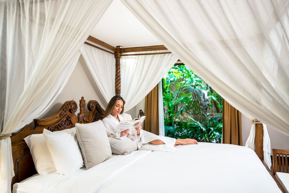 Egyptian cotton sheets, premium bedding, down comforters, minibar