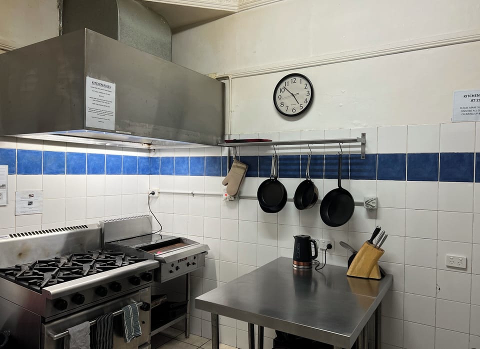 Shared fridge, microwave, paper towels