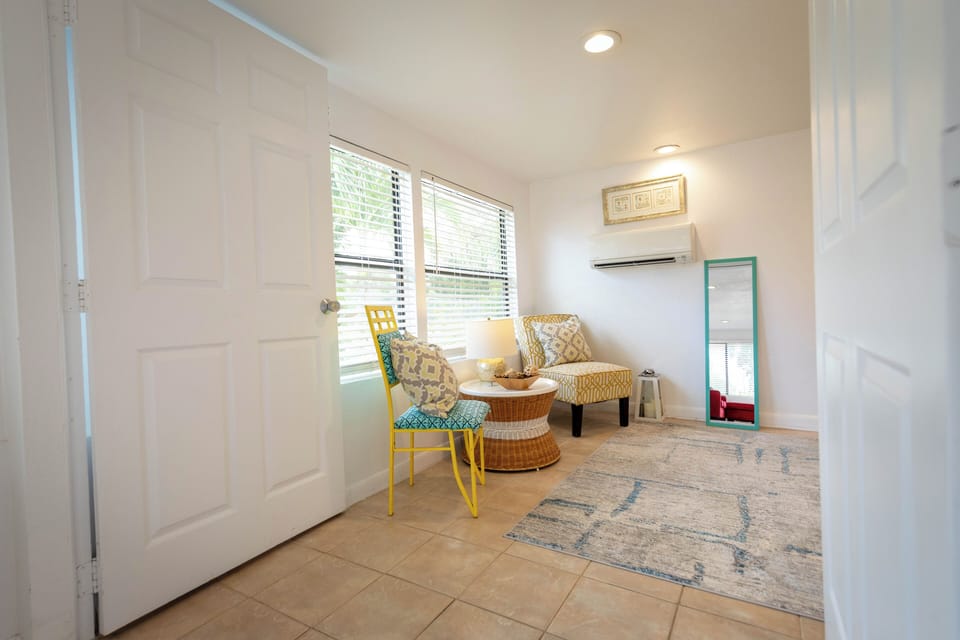 Bedroom 1 - Sitting Area for Morning Coffee and Reading a book!