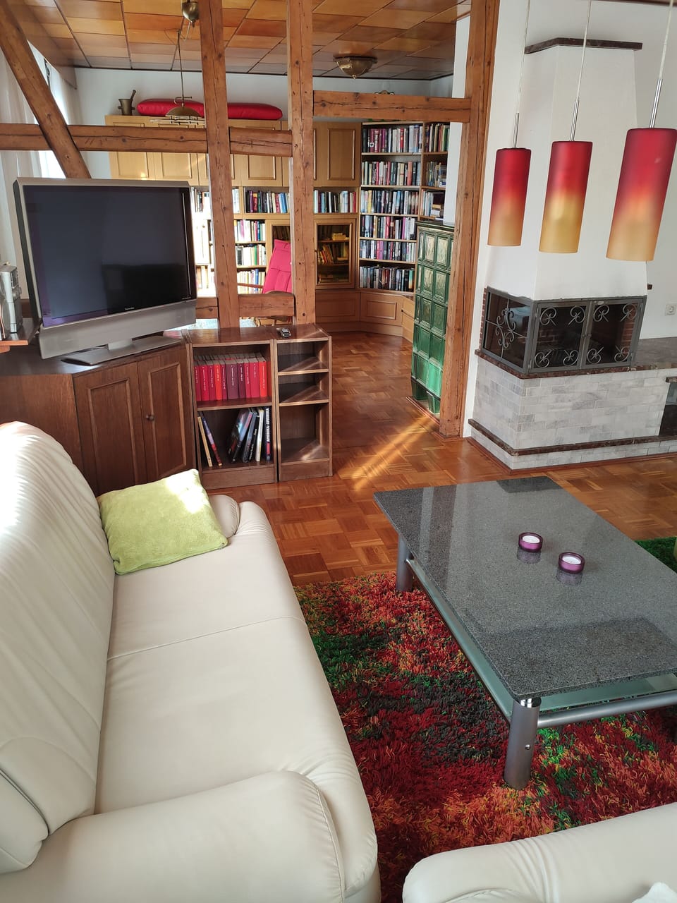 Apartment, 2 Bedrooms (Nahetal) | Living room | Flat-screen TV