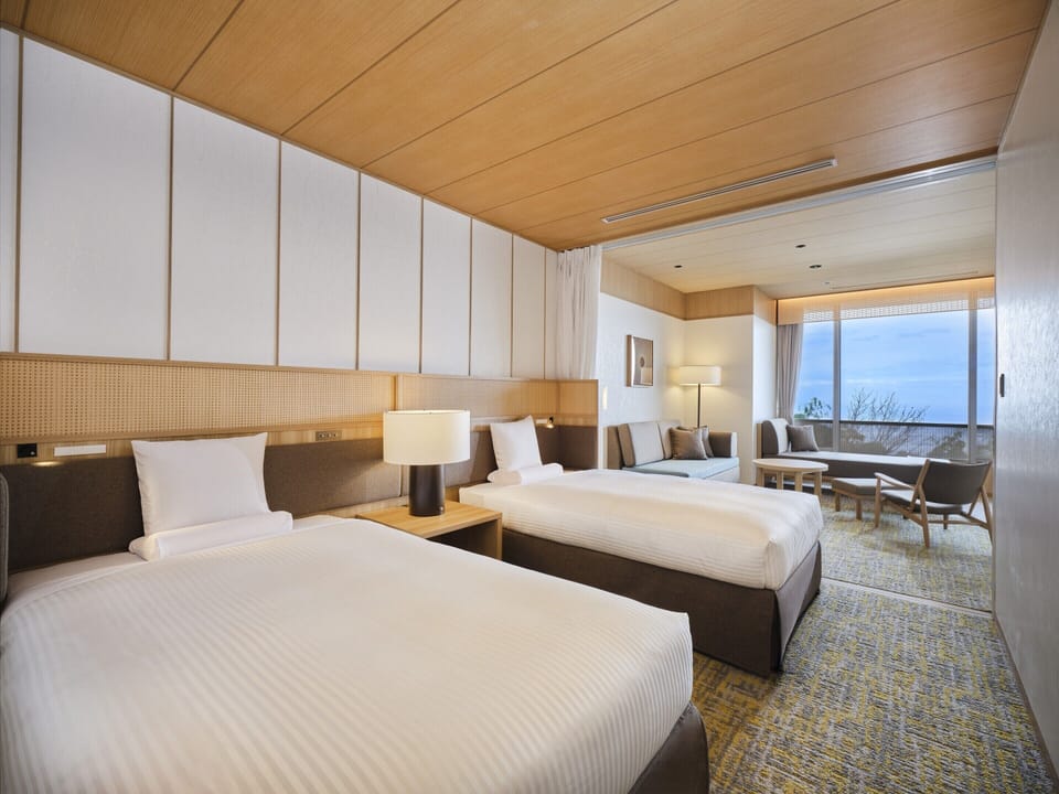 [Ocean View]Premium Suite Room(With natural hot spring open-air bath), Non Smoking | In-room safe, bed sheets