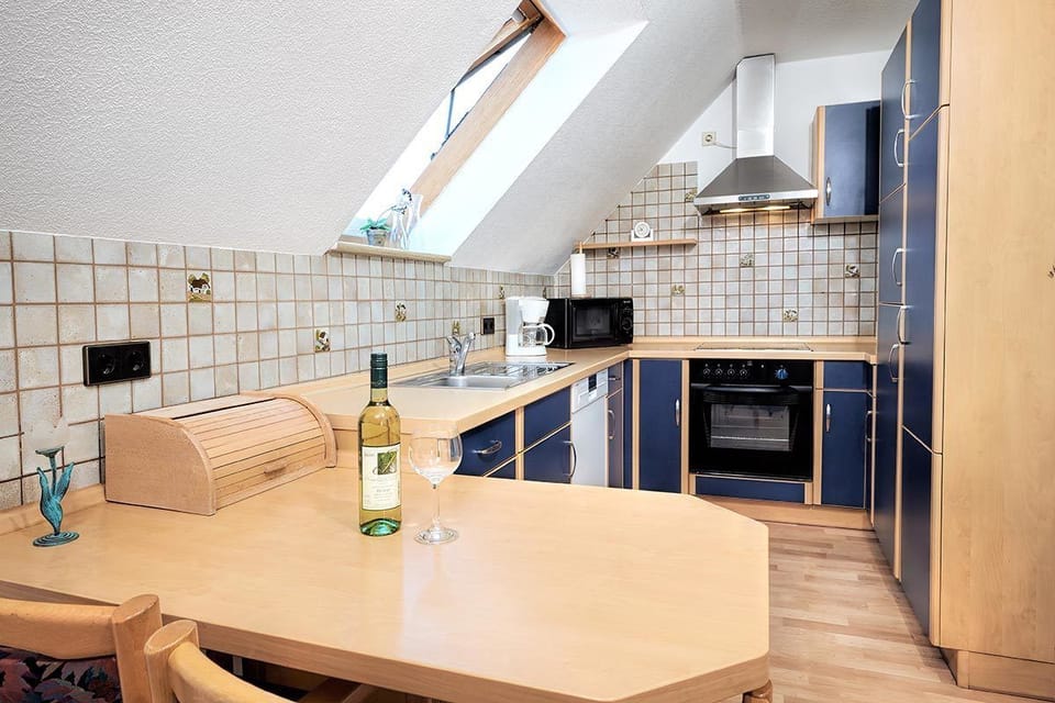Apartment (7) | Shared kitchen | Fridge, microwave, oven, stovetop