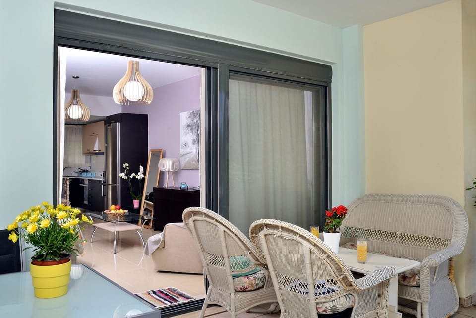 Veranda for relaxing moments to eat drink or read a book near the swimming pool