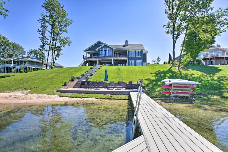Step onto the deck and take in the waterfront scenery.