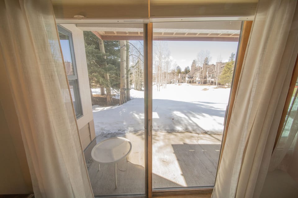 Patio off Guest bedroom #winter