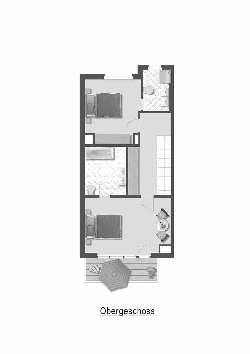 Kisseye Edelweiss - Three-Bedroom Apartment (ground floor) | Floor plan
