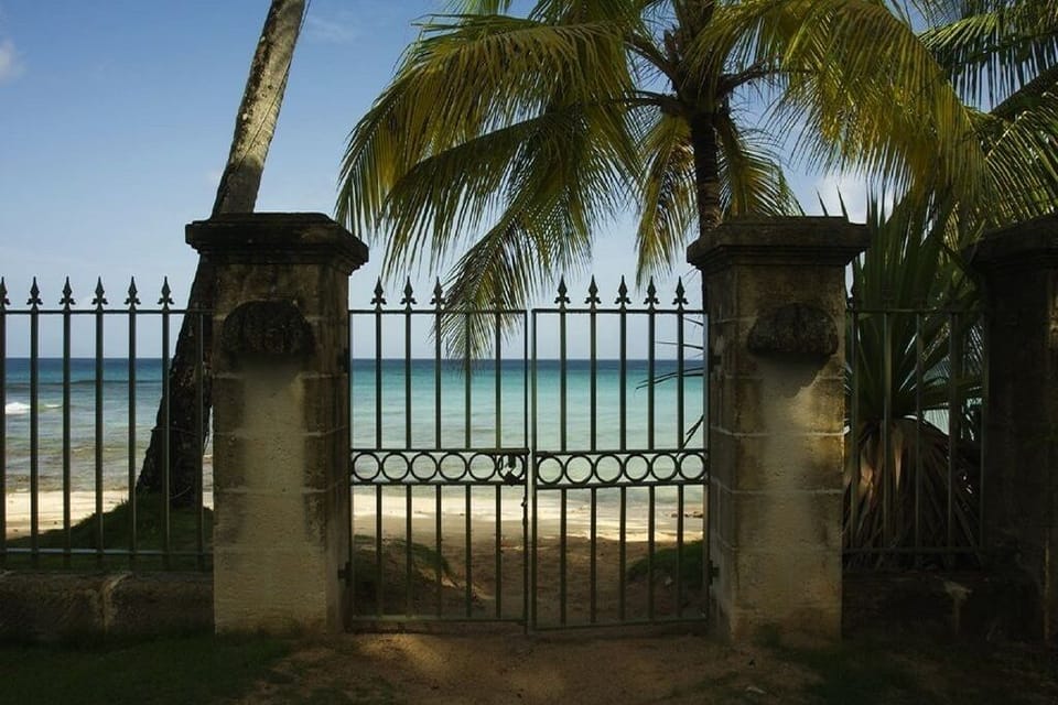 View of Beach through Gate