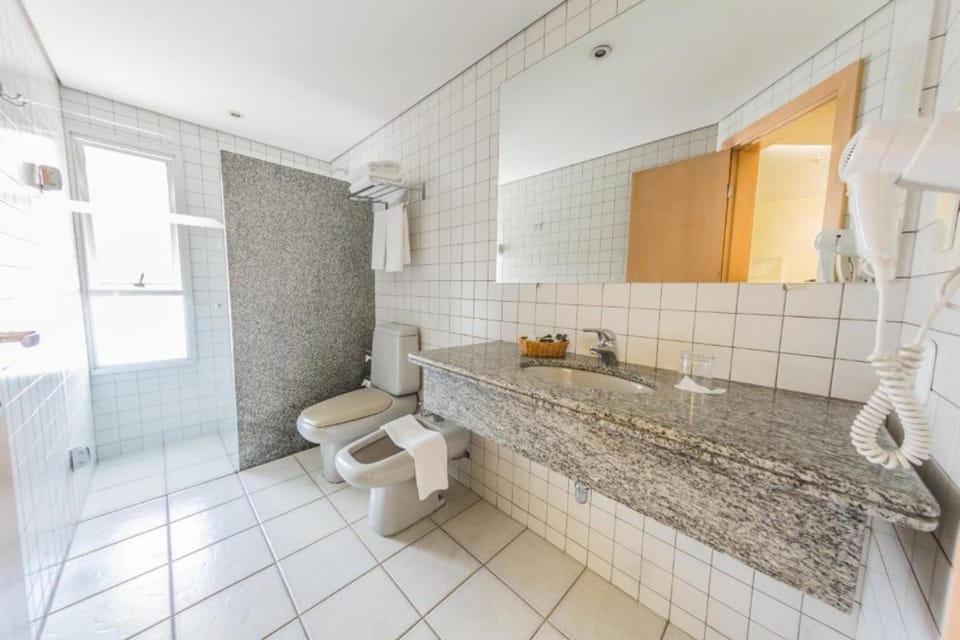 Hair dryer, towels