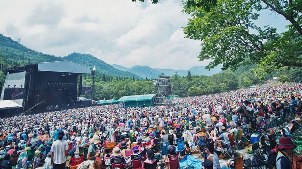 fuji rock stay 15 mins walk to the gate