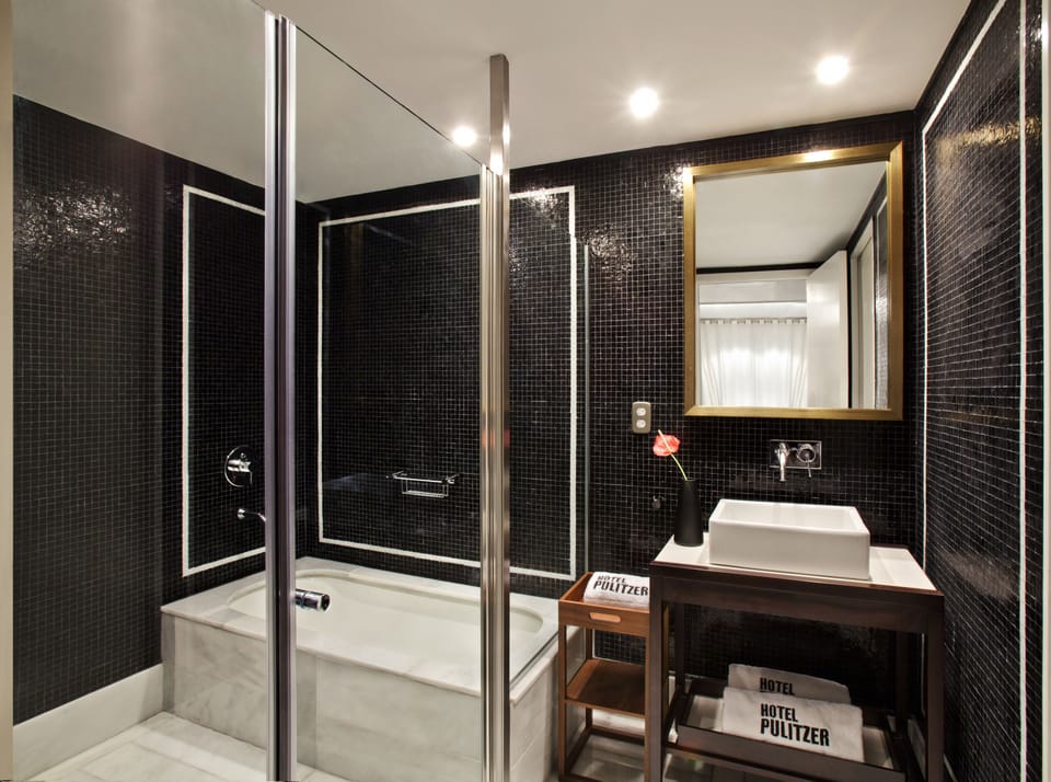 Free toiletries, hair dryer, bidet, towels