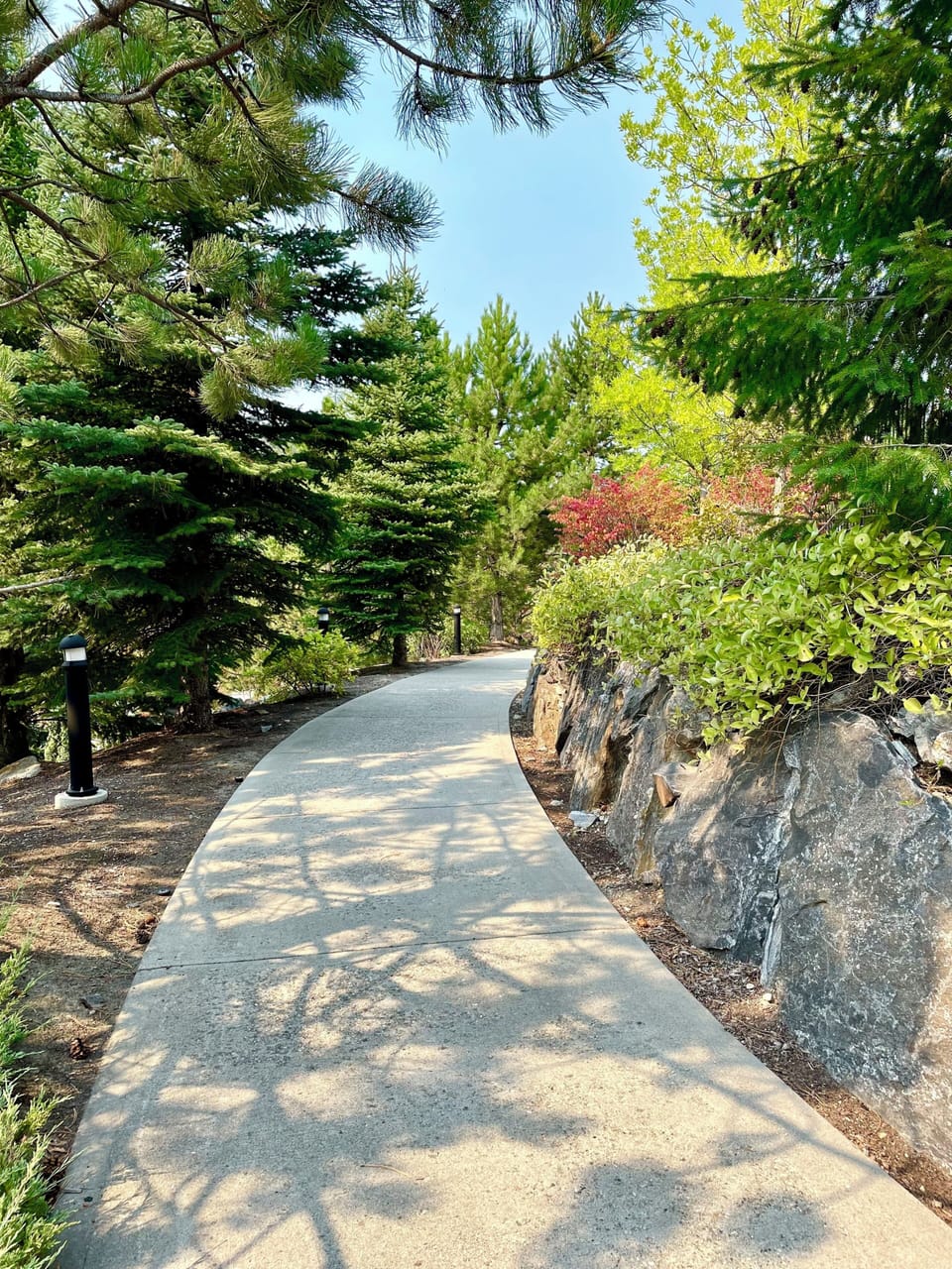 Walkway to pool area