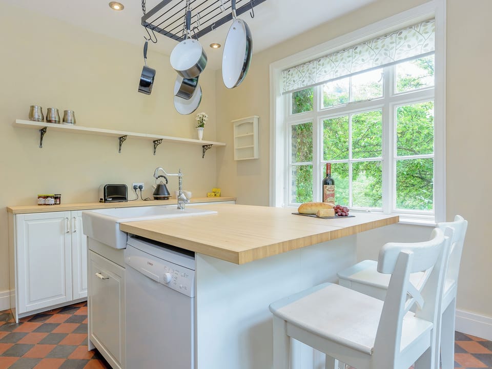 Spacious kitchen with aga | Station House, Miller&rsquo;s Dale, near Buxton