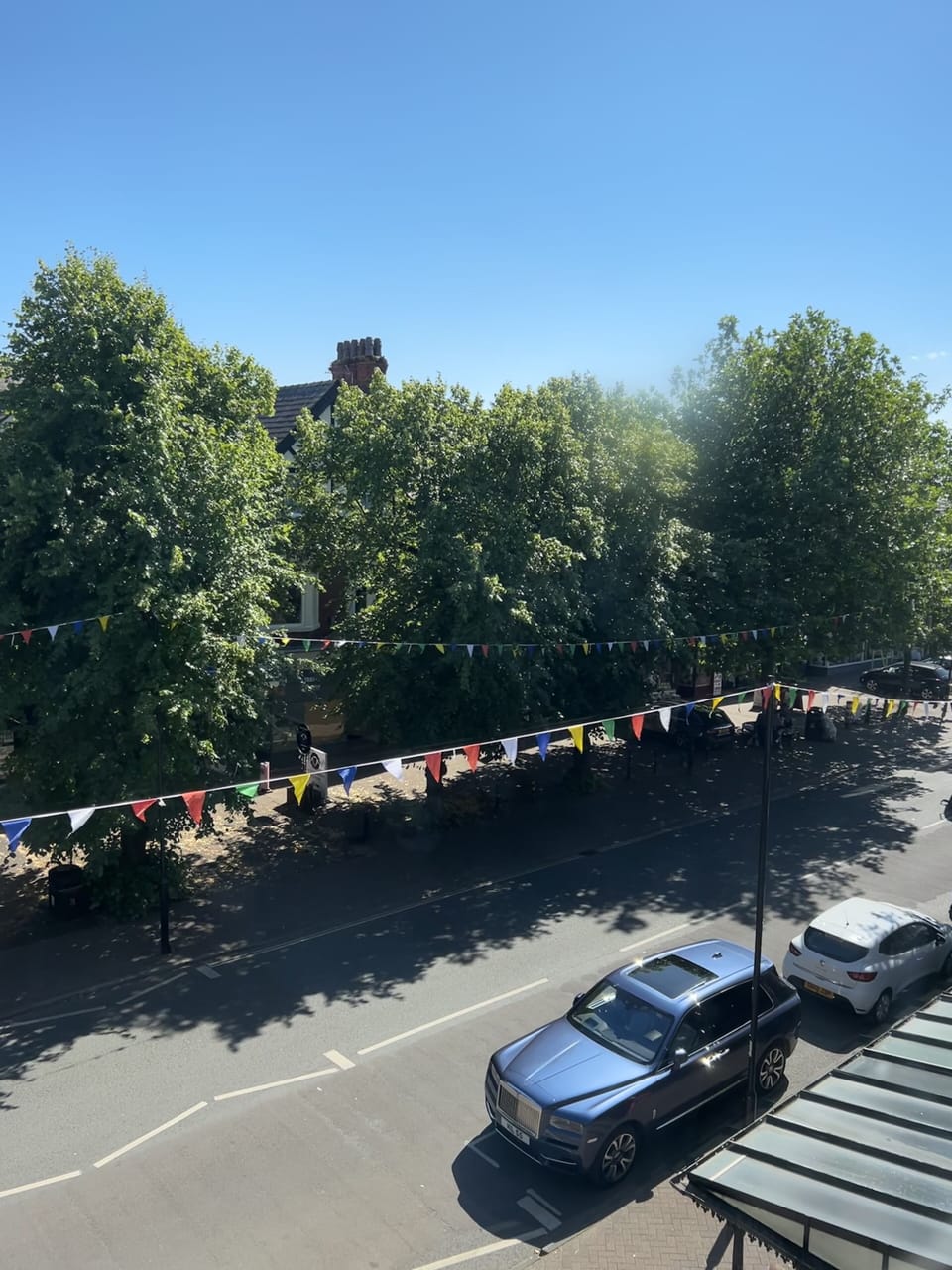 Lytham high street view from the lounge.