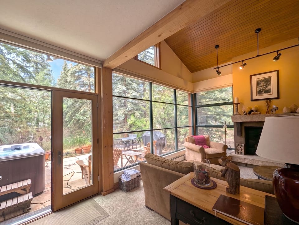 Enjoy the picture windows from the living room
