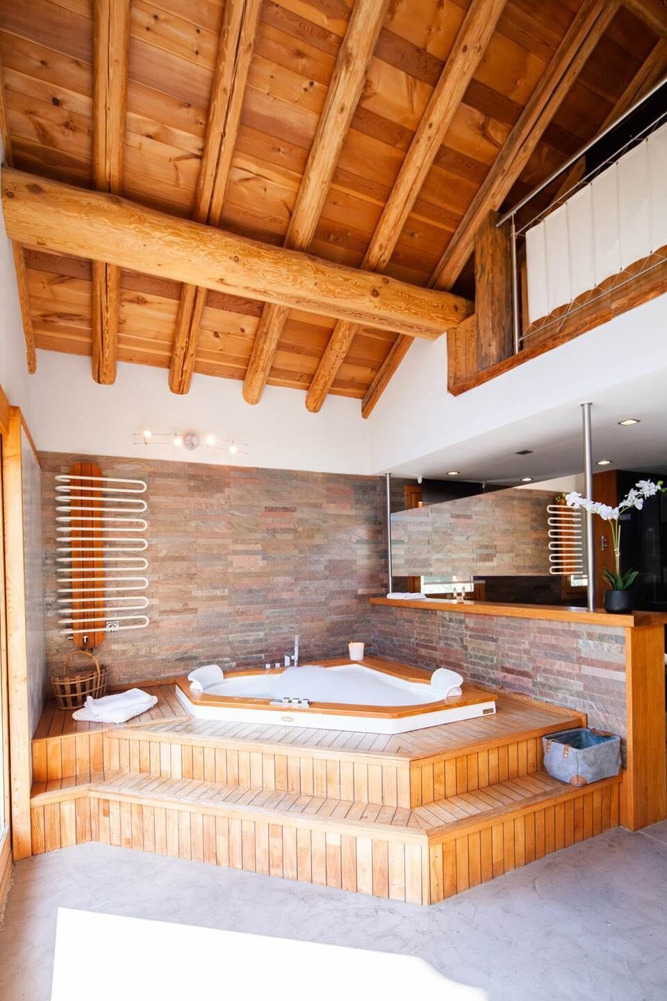 salle bain chalet montagne