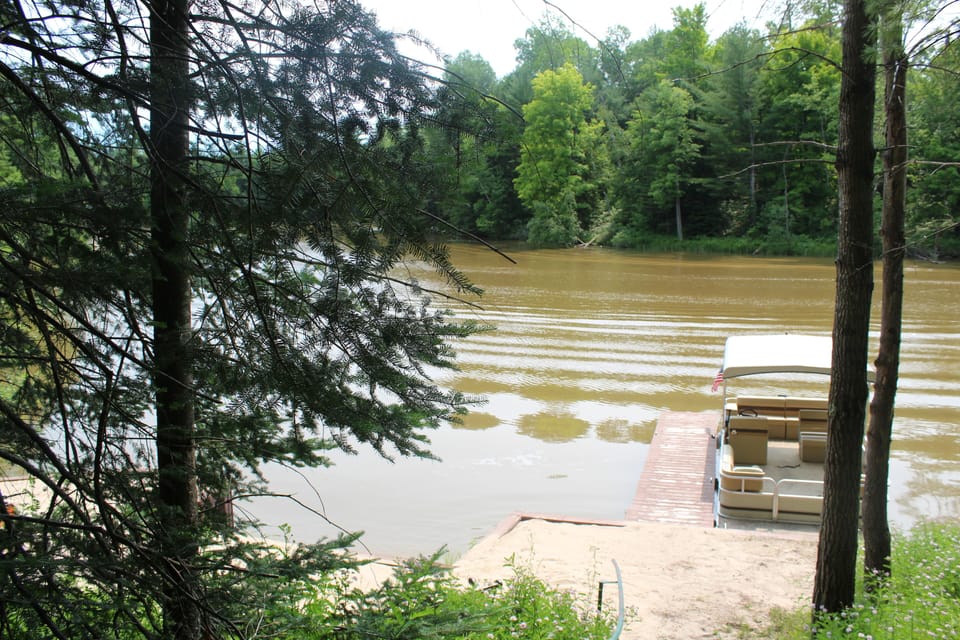 View from the stairs leading to the beach.