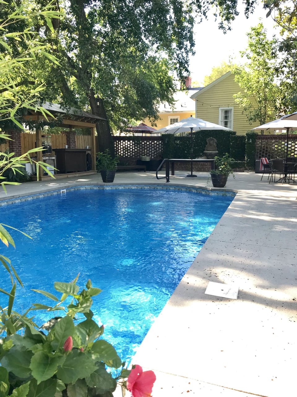Pool for renters' exclusive use
