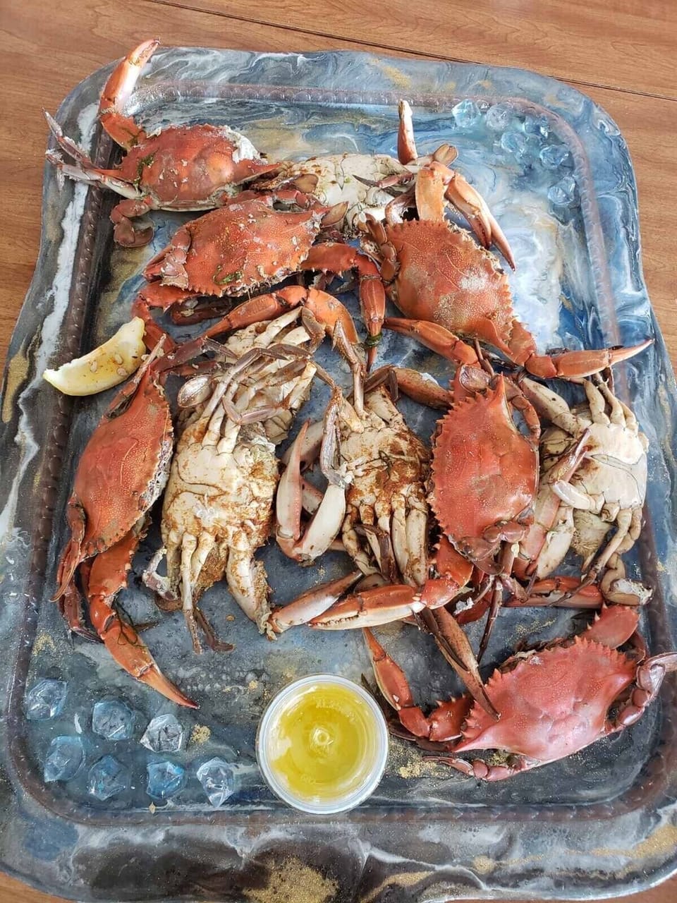 Enjoy ,crabs you can order in place few mint away 