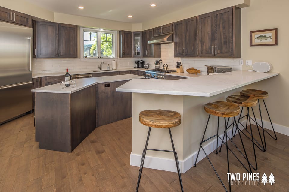 Beautiful and Open Kitchen Area With Island